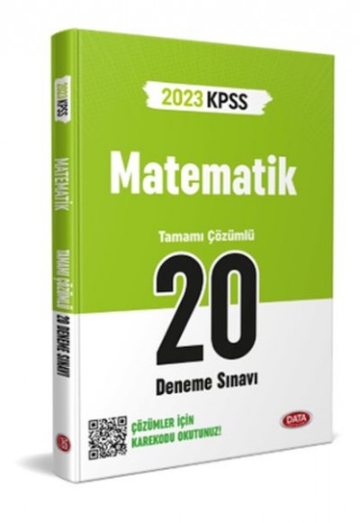 Data 2023 Kpss Matematik 20 Deneme Sınavı Karekod Çözümlü