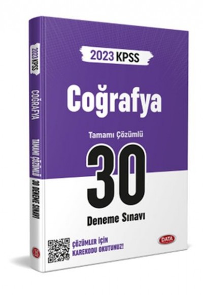 Data 2023 Kpss Coğrafya 30 Deneme Sınavı Karekod Çözümlü