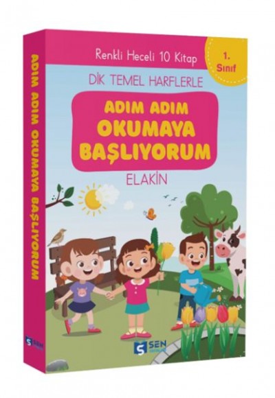 Adım Adım Okumaya Başlıyorum İlk Okuma Kitapları  Set  (10 Kitap)