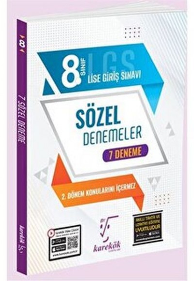 Karekök Yayınları 8. Sınıf LGS 7'li Sözel Deneme