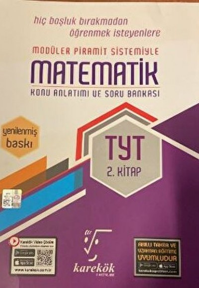 TYT Matematik Konu Anlatımı ve Soru Bankası 2. Kitap