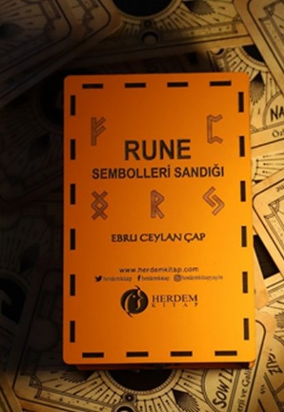 Rune Sembolleri Sandığı Ahşap Kutulu