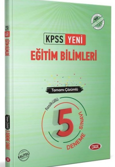 Data 2022 KPSS Eğitim Bilimleri Tamamı Çözümlü 5 Deneme Sınavı