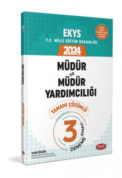 Data 2024 Meb Ekys Müdür Ve Müdür Yardımcılığı 3 Deneme Sınavı Tamamı Çözümlü