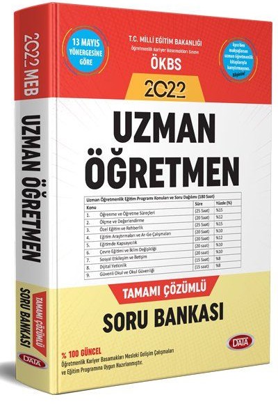 Data 2022 Uzman Öğretmen Tamamı Çözümlü Soru Bankası