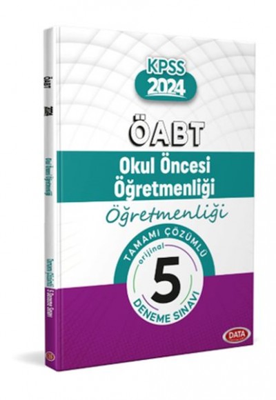 Data Öabt Okul Öncesi Öğretmenliği Tamamı Çözümlü 5 Deneme Sınavı