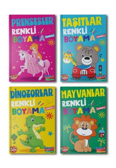 Renkli Boyama Seti – 4 Kitap Takım