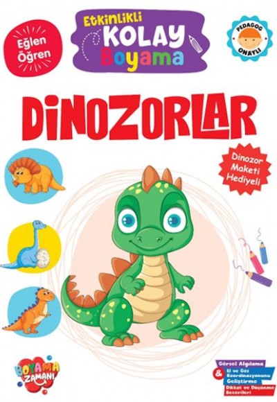 Etkinlikli Kolay Boyama – Dinozorlar