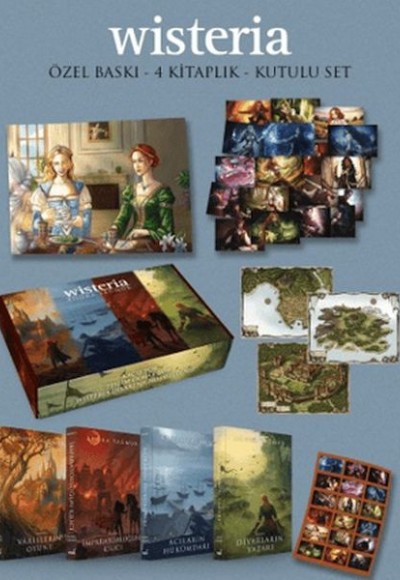 Wisteria Serisi Özel Kapak 4 Kitap (Hediyeli Kutu)