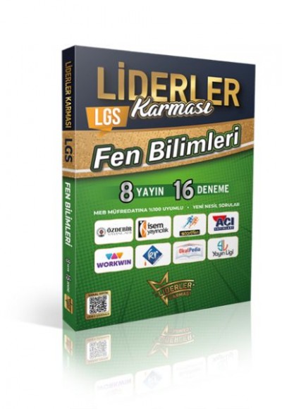 Liderler Karması Lgs Fen Bilimleri Denemeleri 8 Yayın 16 Deneme