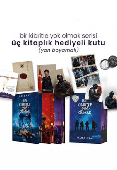 Bir Kibritle Yok Olmak Serisi - Üç Kitaplık Yan Boyamalı Hediyeli Kutu