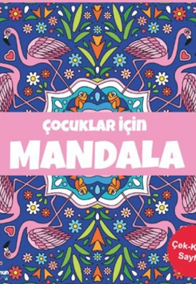 Çocuklar İçin Mandala - Lacivert
