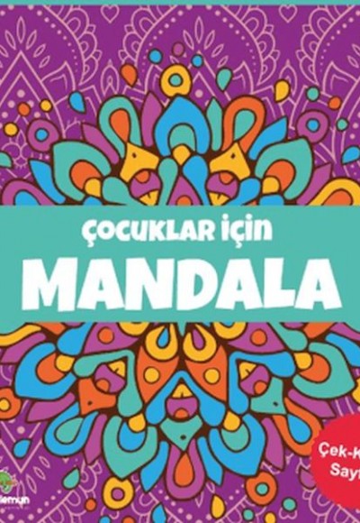 Çocuklar için Mandala - Mor