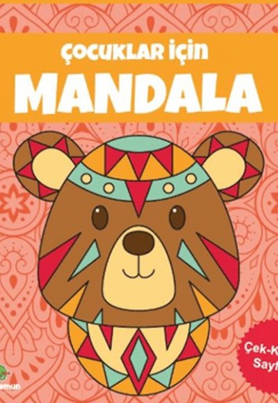 Çocuklar İçin Mandala - Turuncu