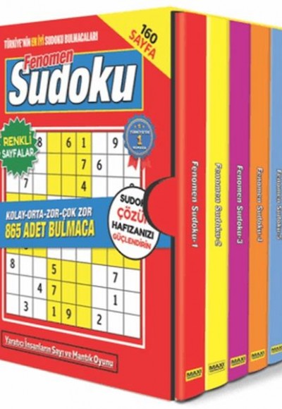 Fenomen Sudoku Bulmaca Seti - 5 Kitap