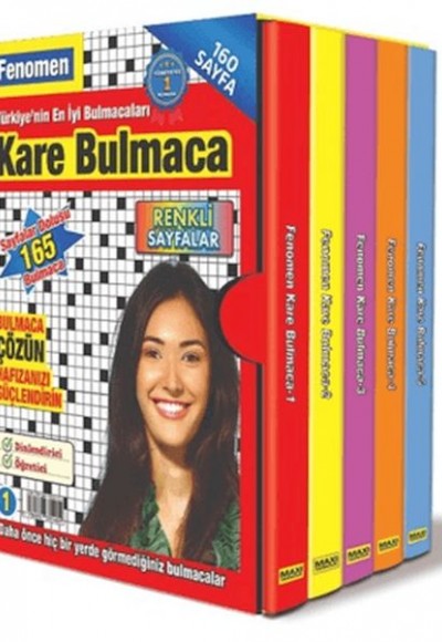 Fenomen Kare Bulmaca Seti (5 Kitap)