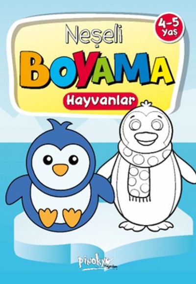 Neşeli Boyama Hayvanlar 4-5 Yaş