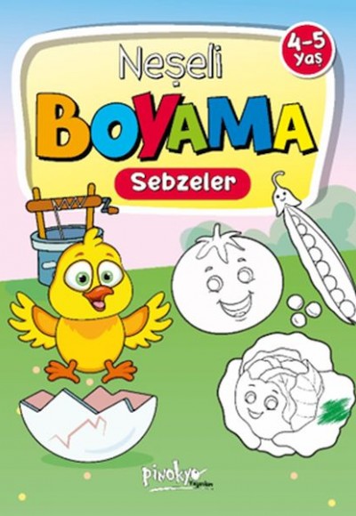 Neşeli Boyama Sebzeler 4-5 Yaş