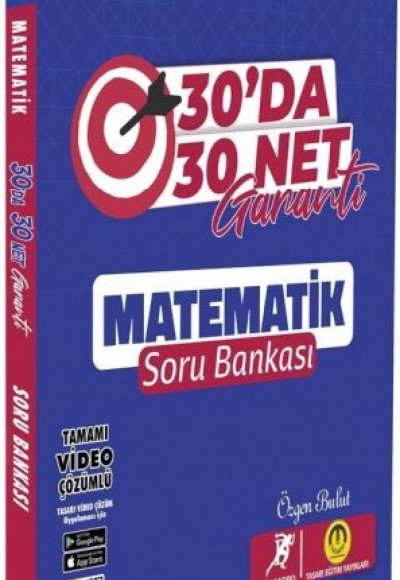 Tasarı Yayınları KPSS Matematik 30 da 30 Net Garanti Soru Bankası