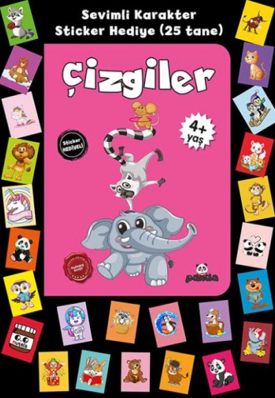 Stickerlı 4+ Yaş Çizgiler