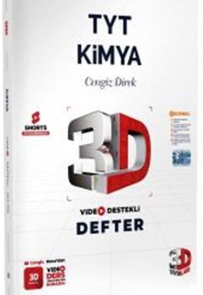 3D Yayınları TYT Kimya Video Destekli Defter