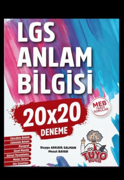 Tüyo Hoca LGS Anlam Bilgisi 20x20 Deneme Şeker