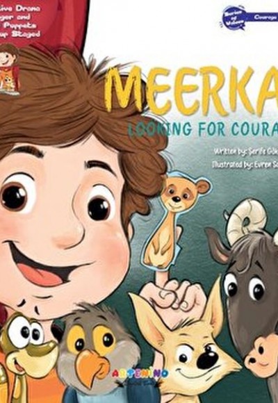Meerkat Looking For Courage Creative Drama Finger and Hand Puppets Pop-up Staged