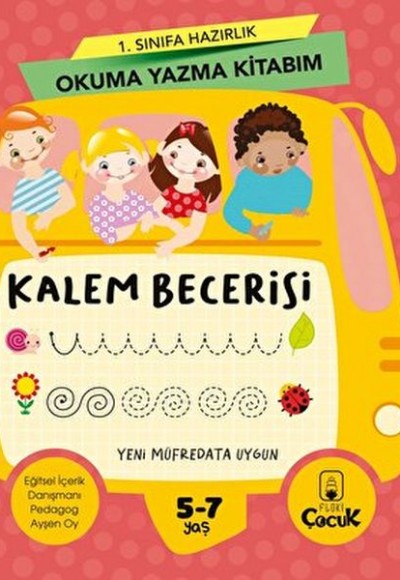 1. Sınıfa Hazırlık Okuma Yazma Kitabım Kalem Becerisi