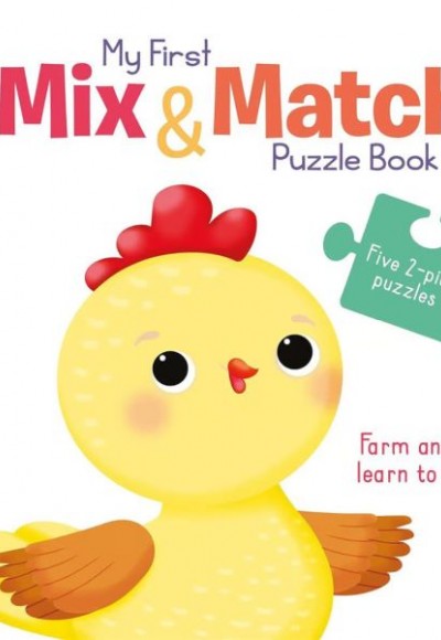 My First Mix & Match Puzzle Book: Farm Animals Learn to Count