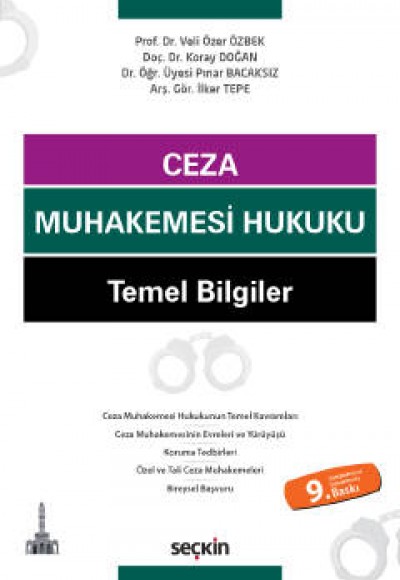 Ceza Muhakemesi Hukuku-Temel Bilgiler