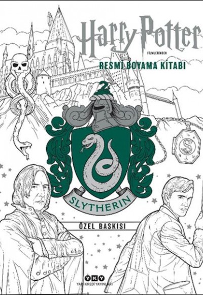 Harry Potter Filmlerinden Resmi Boyama Kitabı – Slytherin Özel Baskısı