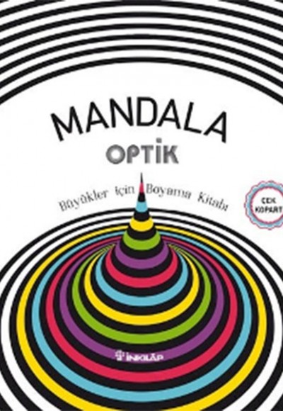 Mandala Optik - Büyükler İçin Boyama Kitabı