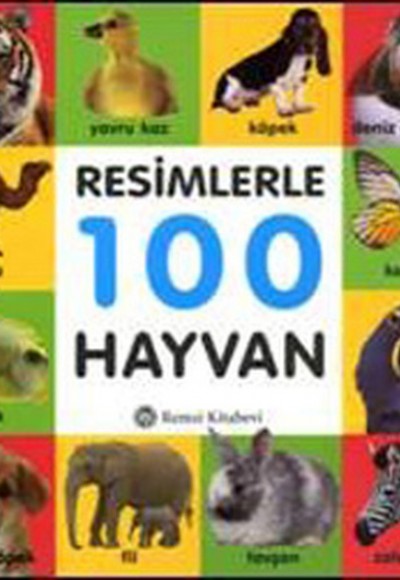 Resimlerle 100 Hayvan (Ciltli)