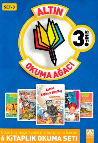 Altın Okuma Ağacı - 3. Sınıf Set 3 (Koyu Mavi Kapak)