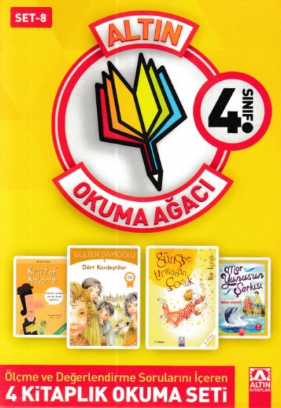 Altın Okuma Ağacı - 4. Sınıf Set 8 (Sarı Kapak)