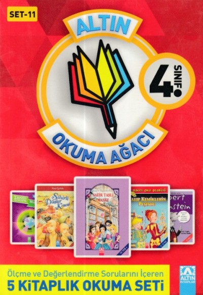 Altın Okuma Ağacı - 4. Sınıf Set 11 (Kırmızı Kapak)