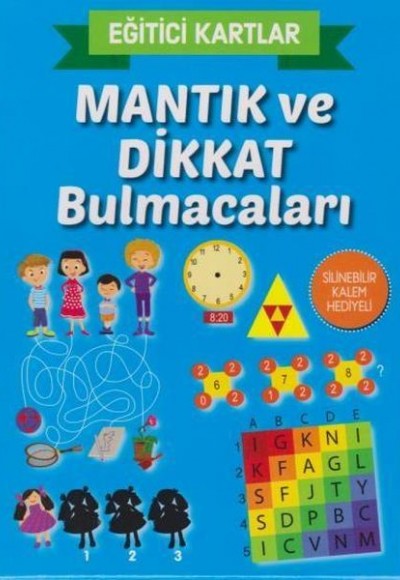 Eğitici Kartlar Mantık ve Dikkat Bulmacaları