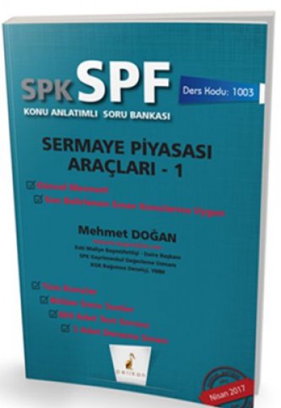 SPK-SPF Sermaye Piyasası Araçları 1 Konu Anlatımlı Soru Bankası