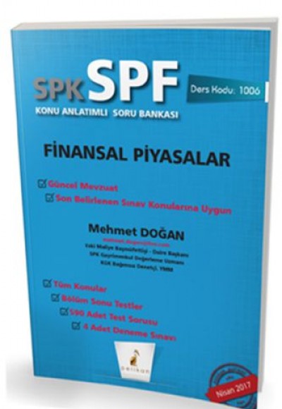 SPK-SPF Finansal Piyasalar Konu Anlatımlı Soru Bankası