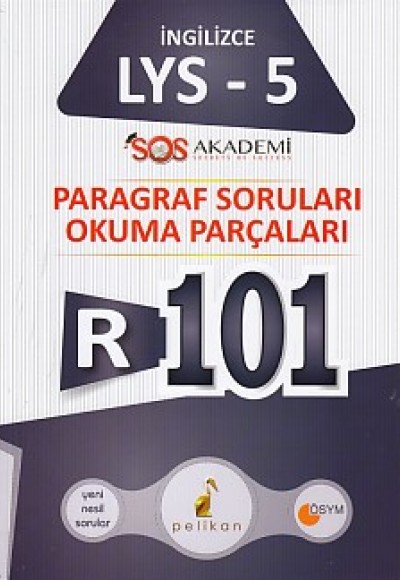 Pelikan R101 İngilizce LYS 5 Paragraf Soruları Okuma Parçaları