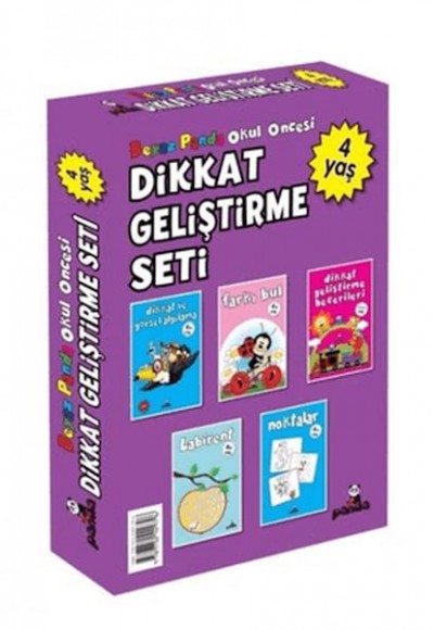 Okul Öncesi 4 Yaş Dikkat Geliştirme Seti (5 Kitap) Okul Öncesi 4 Yaş Dikkat Geliştirme Seti (5 Kitap)