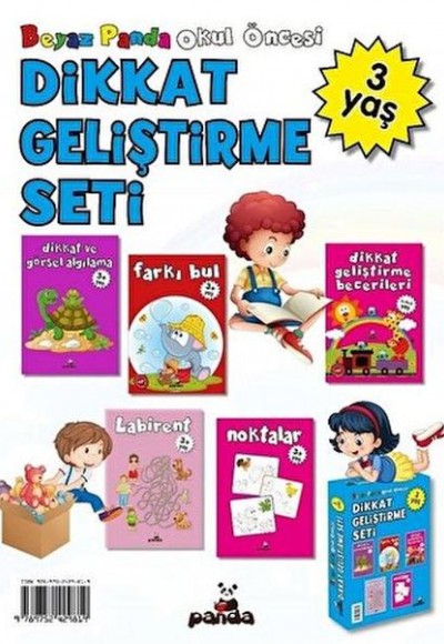 Okul Öncesi 3 Yaş Dikkat Geliştirme Seti (5 Kitap)