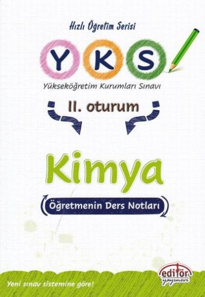 Editör YKS Kimya 2. Oturum Öğretmenin Ders Notları