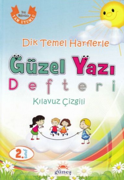 2.Sınıf Dik Temel Harflerle Güzel Yazı Defteri Kılavuz Çizgili