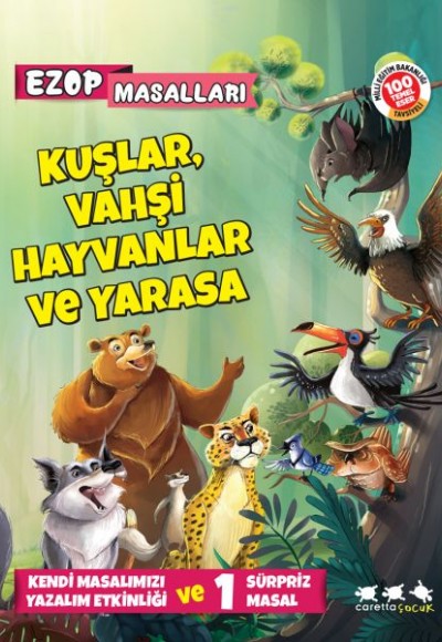 Ezop Masalları - Kuşlar, Vahşi Hayvanlar ve Yarasa