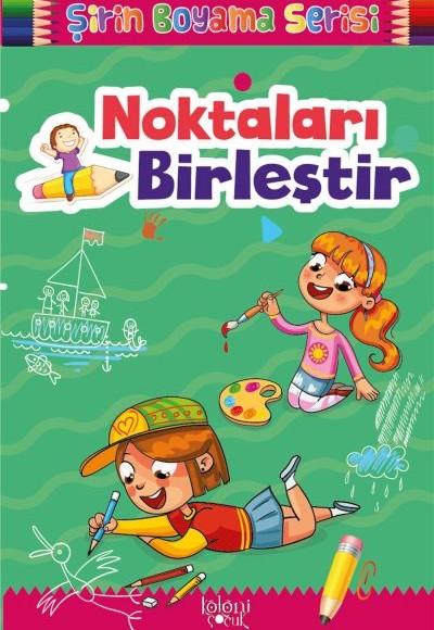 Çocuklar için Okul Öncesi Şirin Boyama Kitabı - Noktaları Birleştir