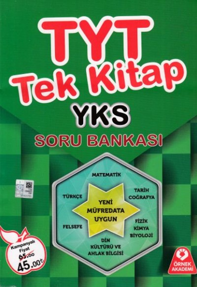 Örnek Akademi YKS TYT Tek Kitap Soru Bankası (Yeni)