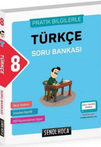 Şenol Hoca 8. Sınıf Türkçe Soru Bankası Pratik Bilgilerle (Yeni)