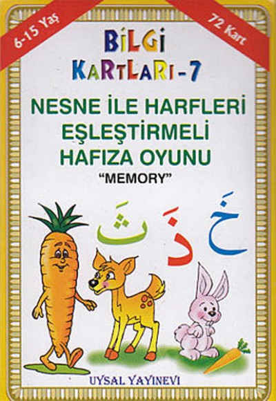 Bilgi Kartları 7 - Nesne İle Harfleri Eşleştirmeli Hafıza Oyunu (Memory)