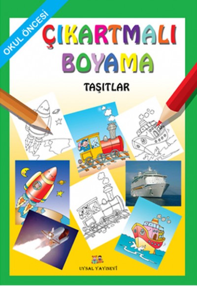 Çıkartmalı Boyama  Taşıtlar - Okul Öncesi